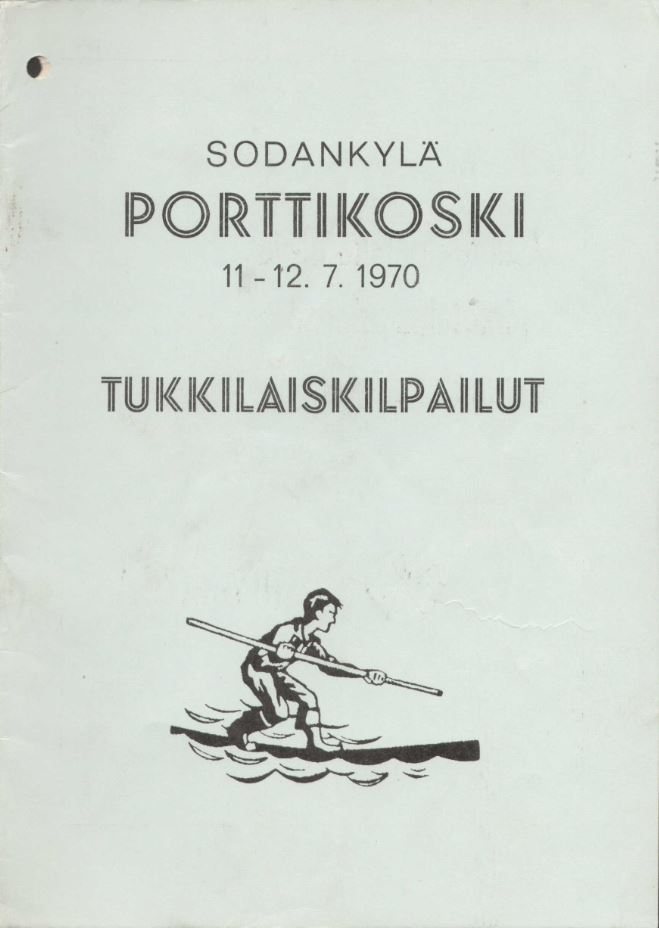 Tukkilaiskisat Sodankylä Porttikoski 11 12 7 1970 kansi