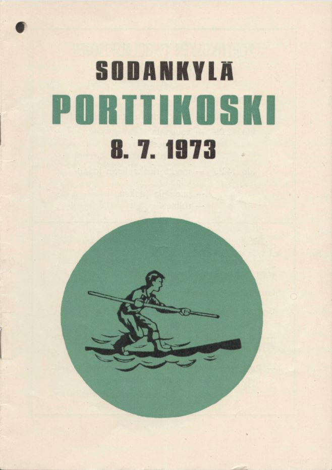 Tukkilaiskisat Sodankylä Porttikoski 8 7 1973 kansi